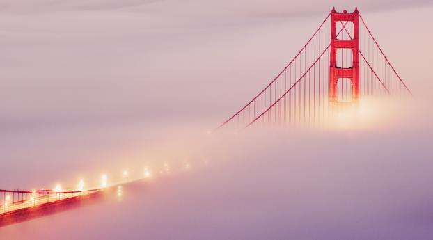bridge, san francisco, fog Wallpaper 3840x2160 Resolution