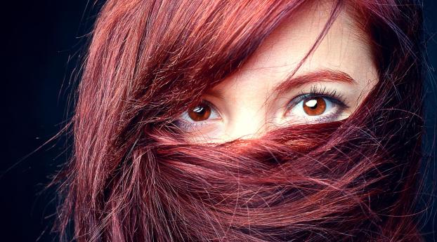 brunette, eyes, face Wallpaper 2560x1700 Resolution
