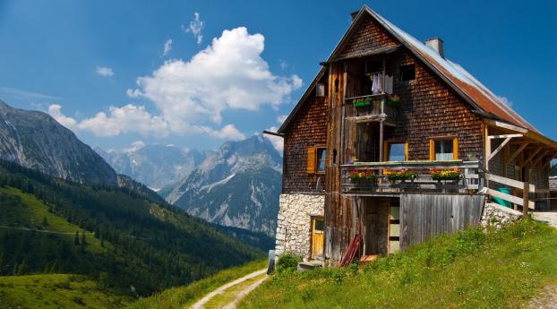 building, nature, mountains Wallpaper 1680x1050 Resolution