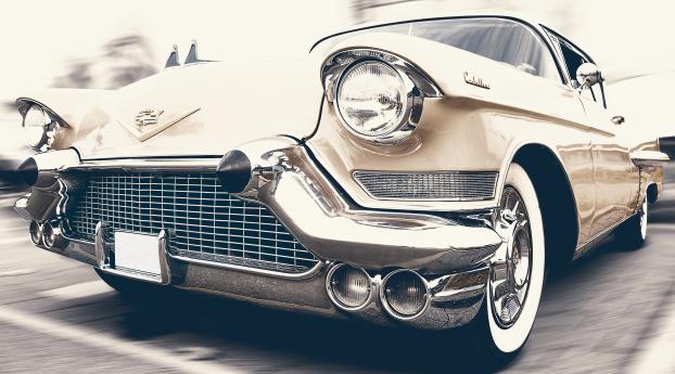 cadillac, oldtimer, front view Wallpaper 1125x2436 Resolution