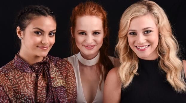 Camila Mendes, Lili Reinhart Madelaine And Petsch From Riverdale Show Wallpaper 1080x2310 Resolution