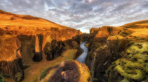 Canyon HD Iceland Wallpaper 1080x2240 Resolution