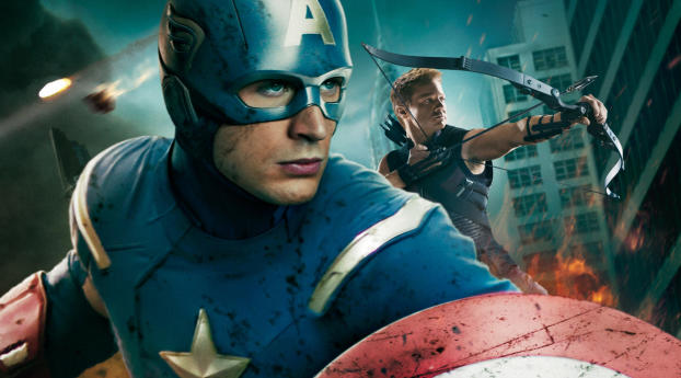 Captain America In Avengers Movie wallpapers Wallpaper