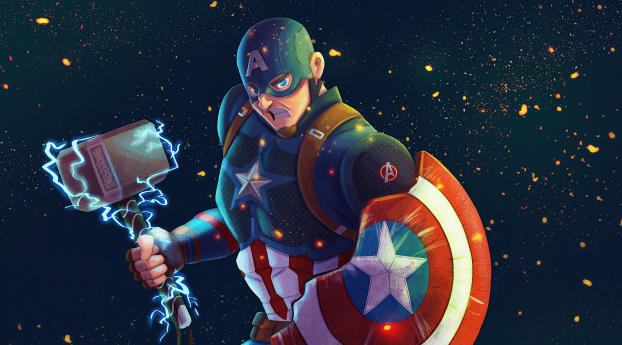 Captain America Marvel Comic Art Wallpaper
