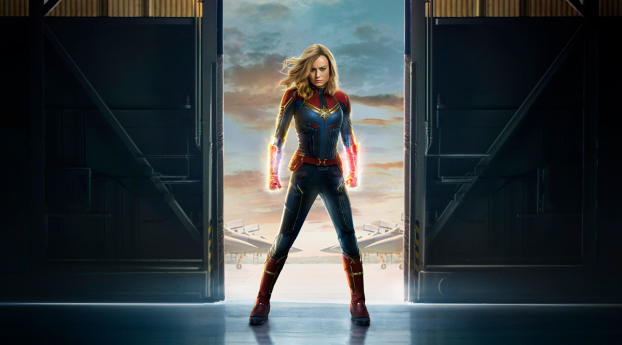 Captain Marvel 2019 Movie Official Poster Wallpaper