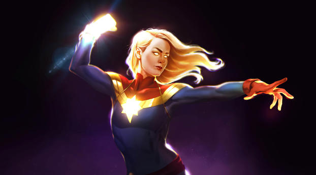 Captain Marvel 4k Cool 2021 Art Wallpaper