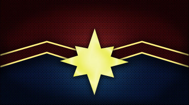 Captain Marvel Logo Wallpaper