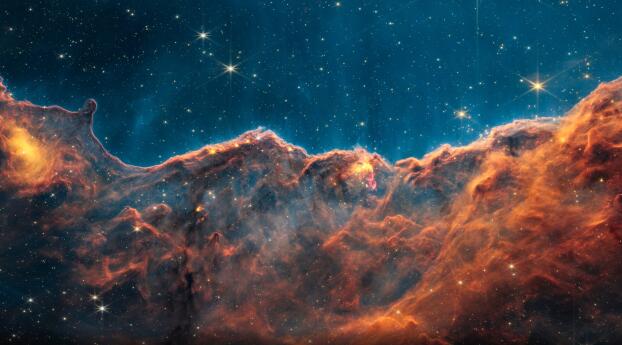 Carina Nebula 4K James Webb Space Telescope Wallpaper 640x1136 Resolution