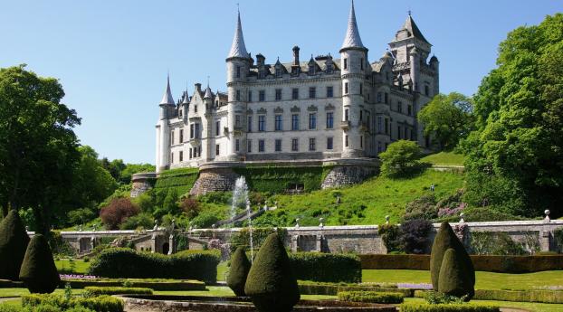 castle, scotland, park Wallpaper 480x854 Resolution