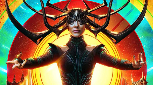 Cate Blanchett Hela In Thor Ragnarok (Marvel Comics) Wallpaper 640x1136 Resolution