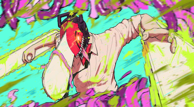 Chainsaw Man HD Denji Digital Illustration Wallpaper 4800x2700 Resolution