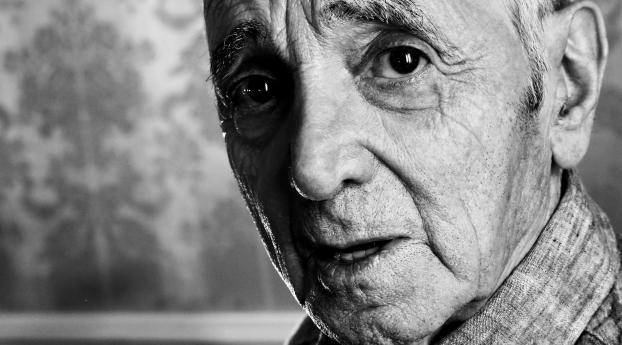 charles aznavour, celebrity, face Wallpaper 320x568 Resolution