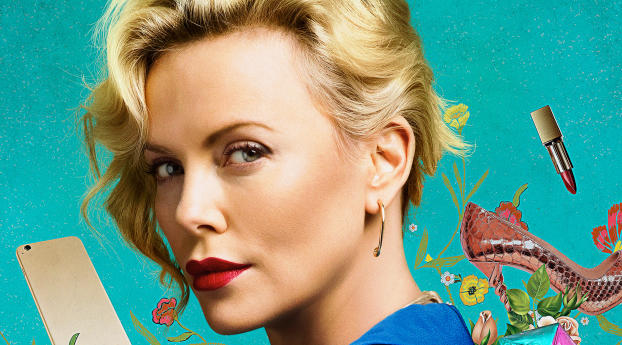 Charlize Theron in Gringo 2018 Wallpaper 720x1548 Resolution