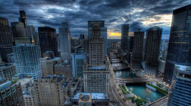 chicago, buildings, skyscrapers Wallpaper 1280x2120 Resolution
