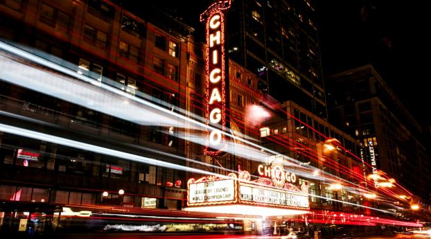 chicago, illinois, night Wallpaper 2560x1600 Resolution