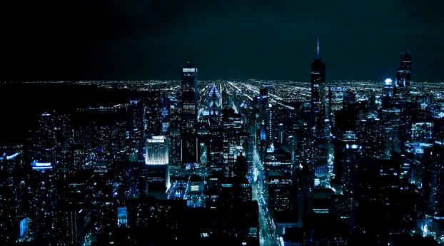 Chicago Night Wallpaper 1080x1920 Resolution