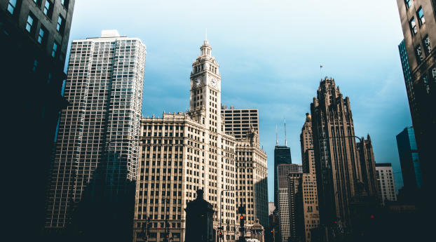 chicago, usa, skyscrapers Wallpaper
