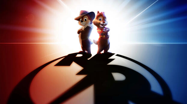 Chip 'n Dale Rescue Rangers Movie Wallpaper 3540x1080 Resolution