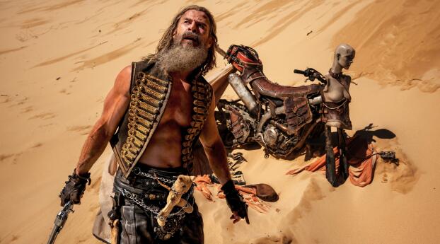 Chris Hemsworth in Furiosa A Mad Max Saga Wallpaper 1536x215 Resolution