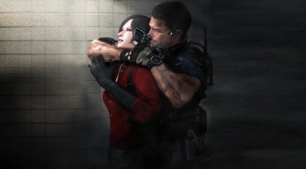 Chris Redfied and Ada Wong Resident Evil 6 Wallpaper 540x960 Resolution