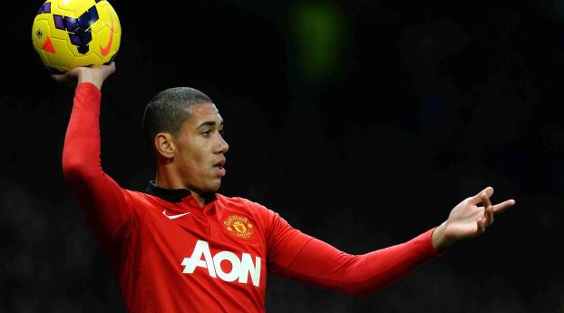 chris smalling, football player, manchester united Wallpaper 1125x2436 Resolution