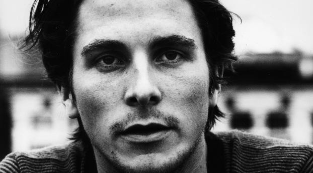 Christian Bale Old Look Photos  Wallpaper 1336x768 Resolution