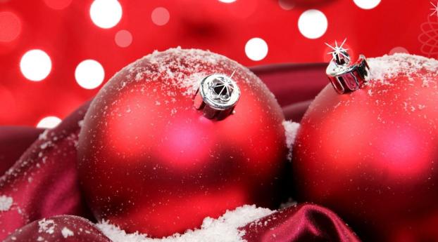 christmas decorations, balloons, snow Wallpaper 1080x2160 Resolution