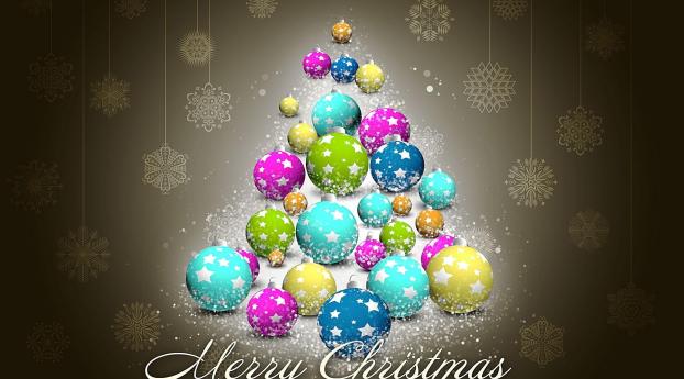 christmas decorations, bright, colorful Wallpaper