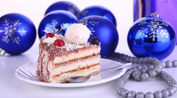 christmas decorations, cake, treat Wallpaper