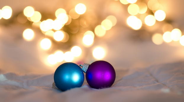 christmas toys, balls, glare Wallpaper 1080x2340 Resolution