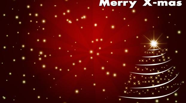 christmas tree, stars, backgrounds Wallpaper