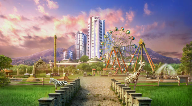 Cities Skylines Parklife Wallpaper 1080x2160 Resolution