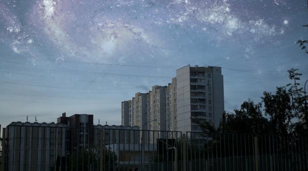 city, sky, photoshop Wallpaper 1280x1024 Resolution