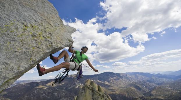 climber, slide, rock Wallpaper 3840x2400 Resolution