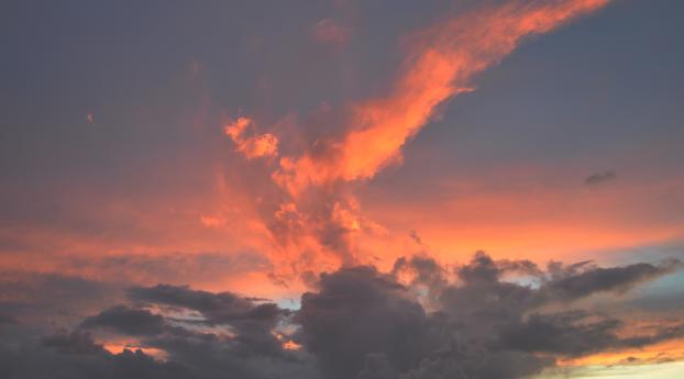 clouds, sky, sunset Wallpaper 1280x2120 Resolution