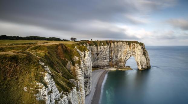 Coastline HD Normandy Arch Wallpaper 1080x2400 Resolution