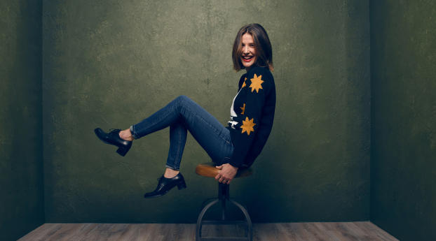 cobie smulders, actress, smile Wallpaper 1400x1050 Resolution
