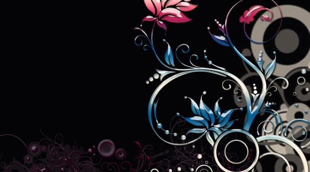 color, pattern, plant Wallpaper 1360x768 Resolution