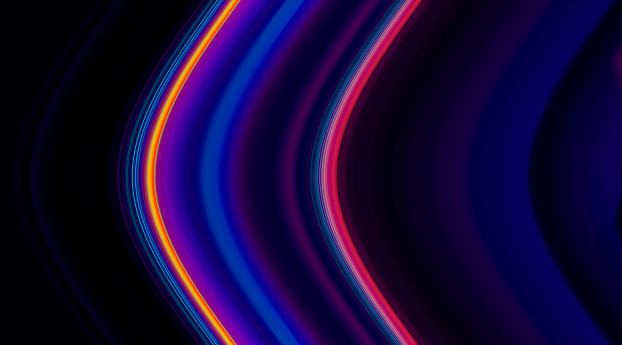Colorful 8K Neon Lines Wallpaper 454x454 Resolution