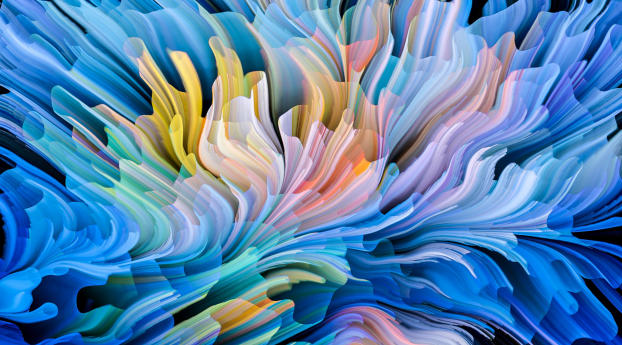 Colorful Curves Wallpaper 1080x2460 Resolution