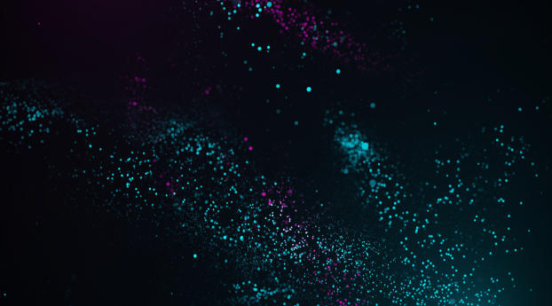 Colorful Dots Space Wallpaper 319x720 Resolution