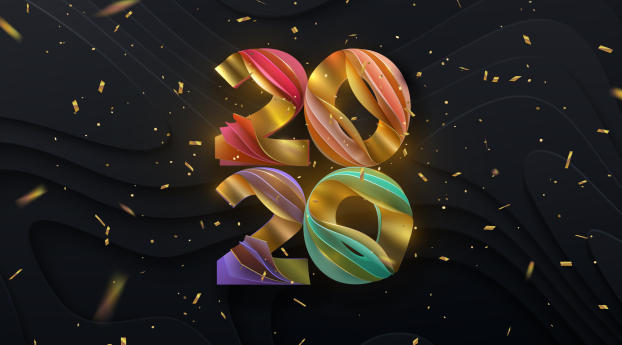 Colorful New Year 2020 Wallpaper 1082x1920 Resolution