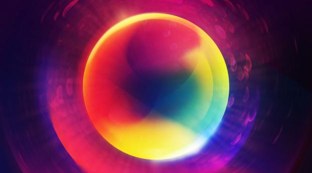 Colorful Orb Circle Wallpaper 240x320 Resolution