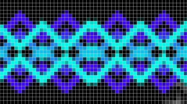 Colorful Pixel Grid Wallpaper