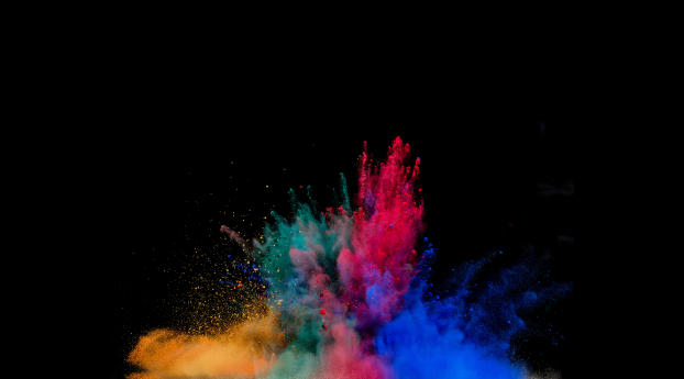 Colorful Powder Explosion Wallpaper 3840x2300 Resolution