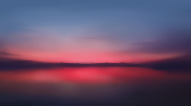Colorful Red Sunset Wallpaper 320x240 Resolution