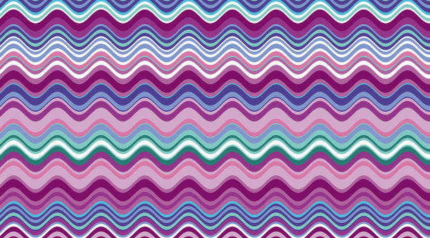 Colorful Waves Art Wallpaper 1536x215 Resolution