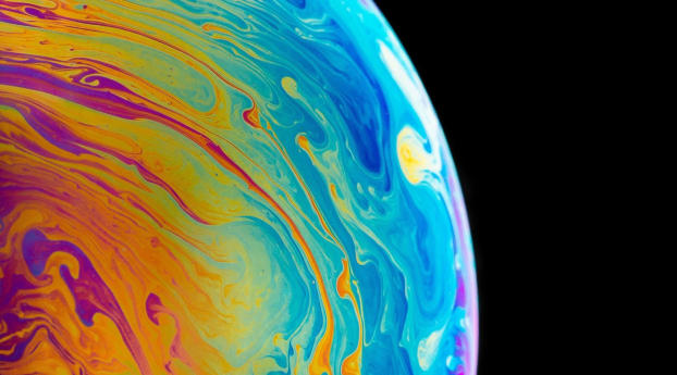 Colorfull Sphere Bubble Shape Wallpaper 2160x3840 Resolution