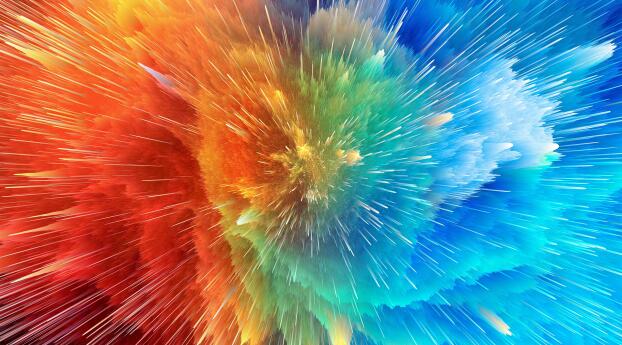 Colors 4k Explosion Wallpaper 750x1800 Resolution