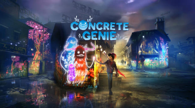 Concrete Genie Wallpaper 3840x2400 Resolution